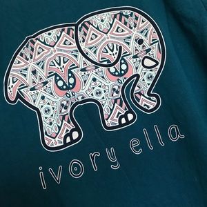 Blue Long Sleeve Ivory Ella Tee XL